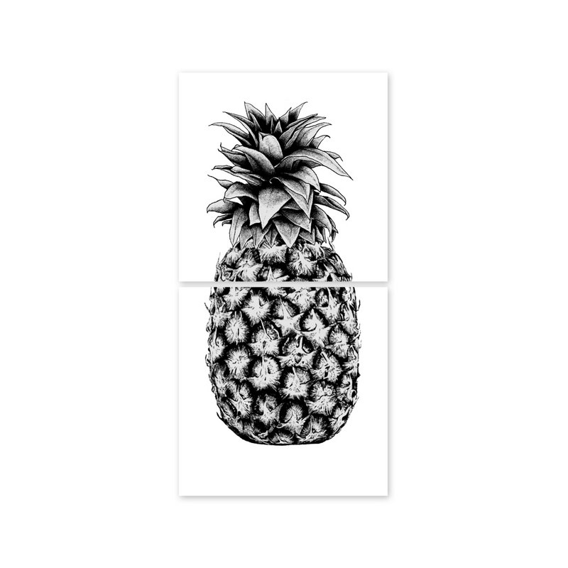 Ananas - naklejki na płytki