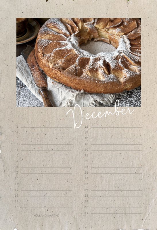 Birthday calendar