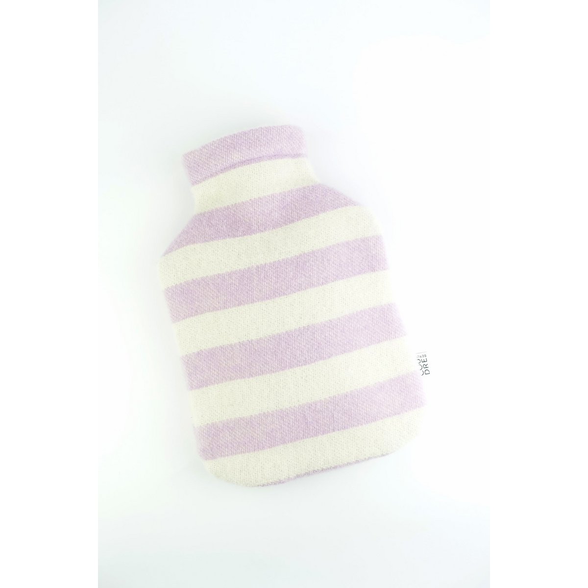 Hot water bottle cover STRIPES lavender / off white