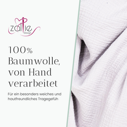 Neck towel from Musselin gray