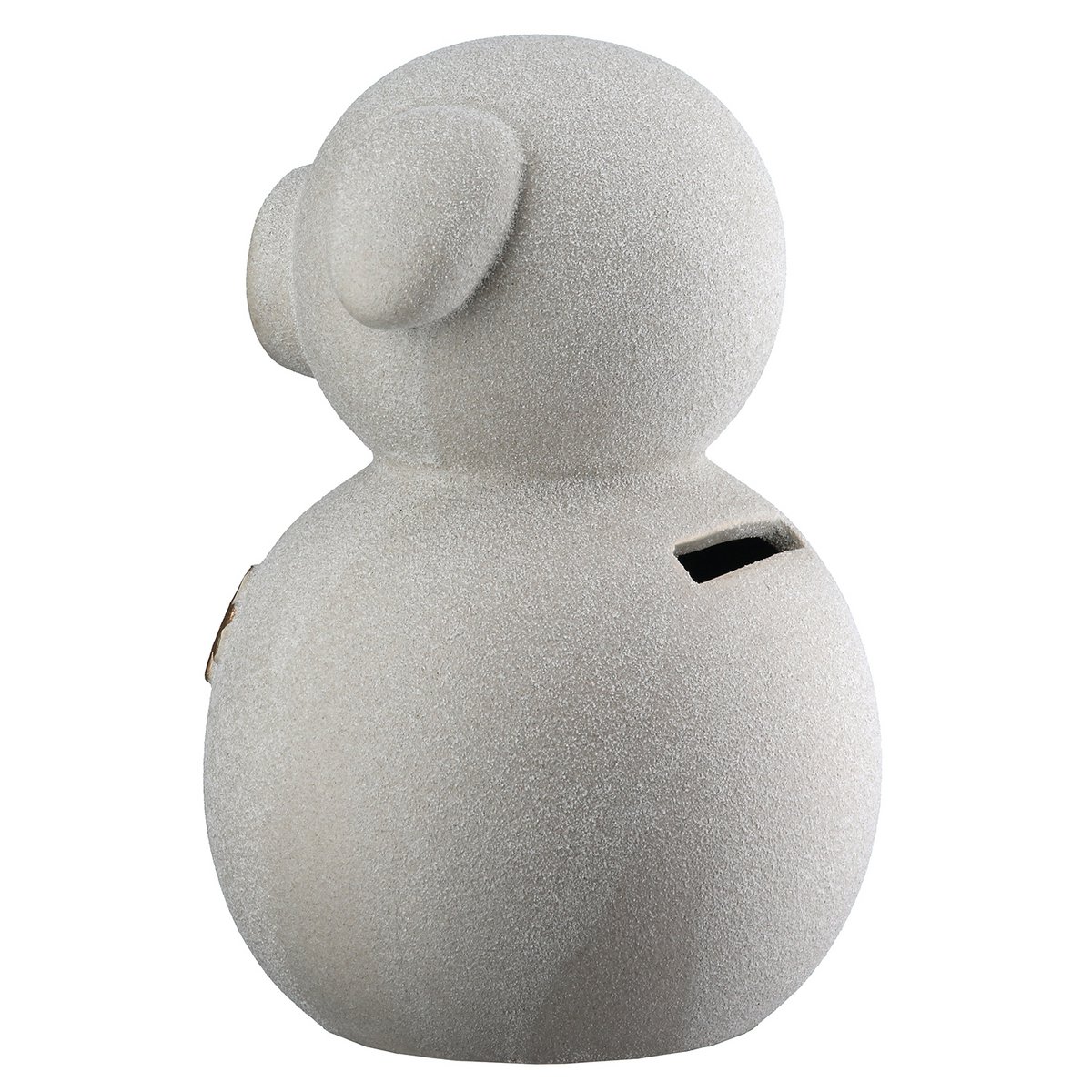 Spaarpot geluksvarken 2-ass. grijs, wit H. 12,5 cm, VE 8
