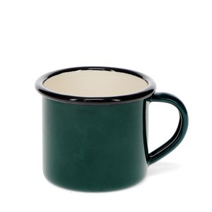 Emaille espressomok - Donkergroen