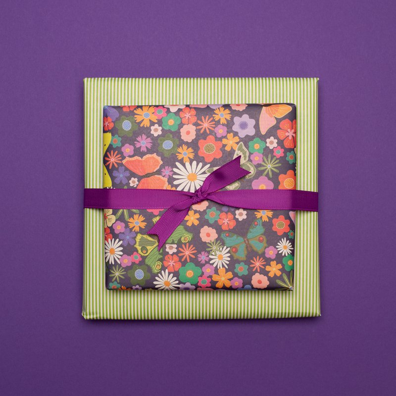 Gift ribbon purple, purple ribbon easy to tie, 16mm x 5m purple grosgrain ribbon for wrapping gifts