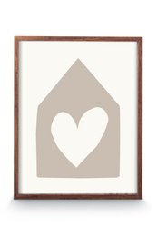 Photo Frame Wood Brown 41x51x2.5cm