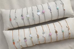 Bracciale Pietra di luna e Giada - Oro