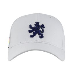 Casquette de baseball O.Leo - Blanc - Lion bleu - Drapeau de la fierté - Unisexe