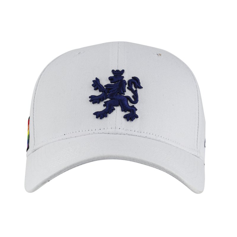Casquette de baseball O.Leo - Blanc - Lion bleu - Drapeau de la fierté - Unisexe