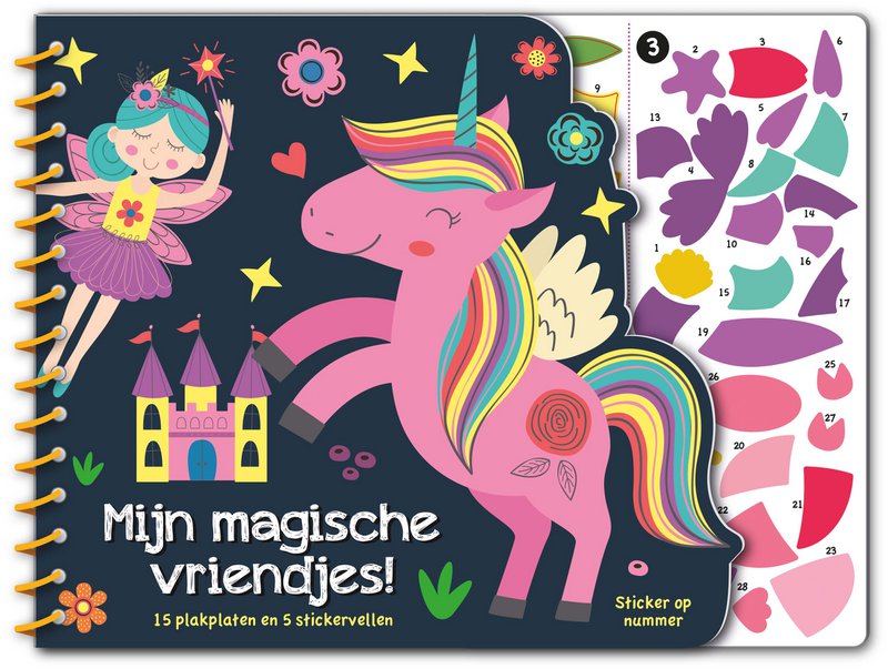 Stickeren op nummer - Mijn magische vriendjes