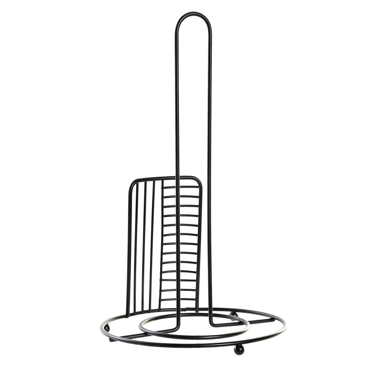 Køkkenrulleholder Wire - Sort - Ø18,5 x H31,5 cm