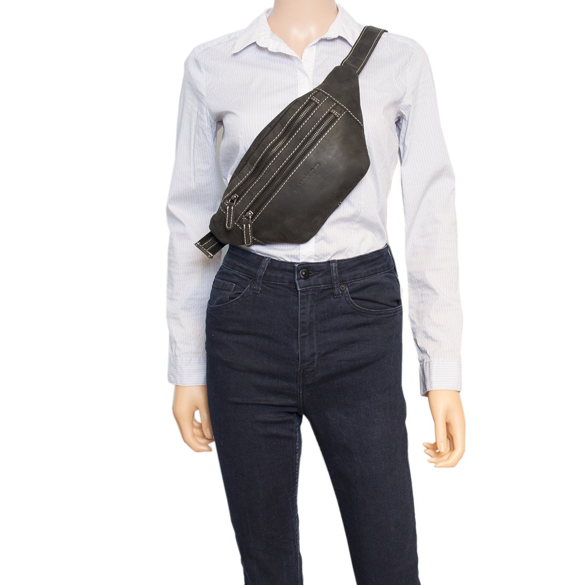 3 Colors Leather Crossbody Fanny Pack - Pouch For Women And Men