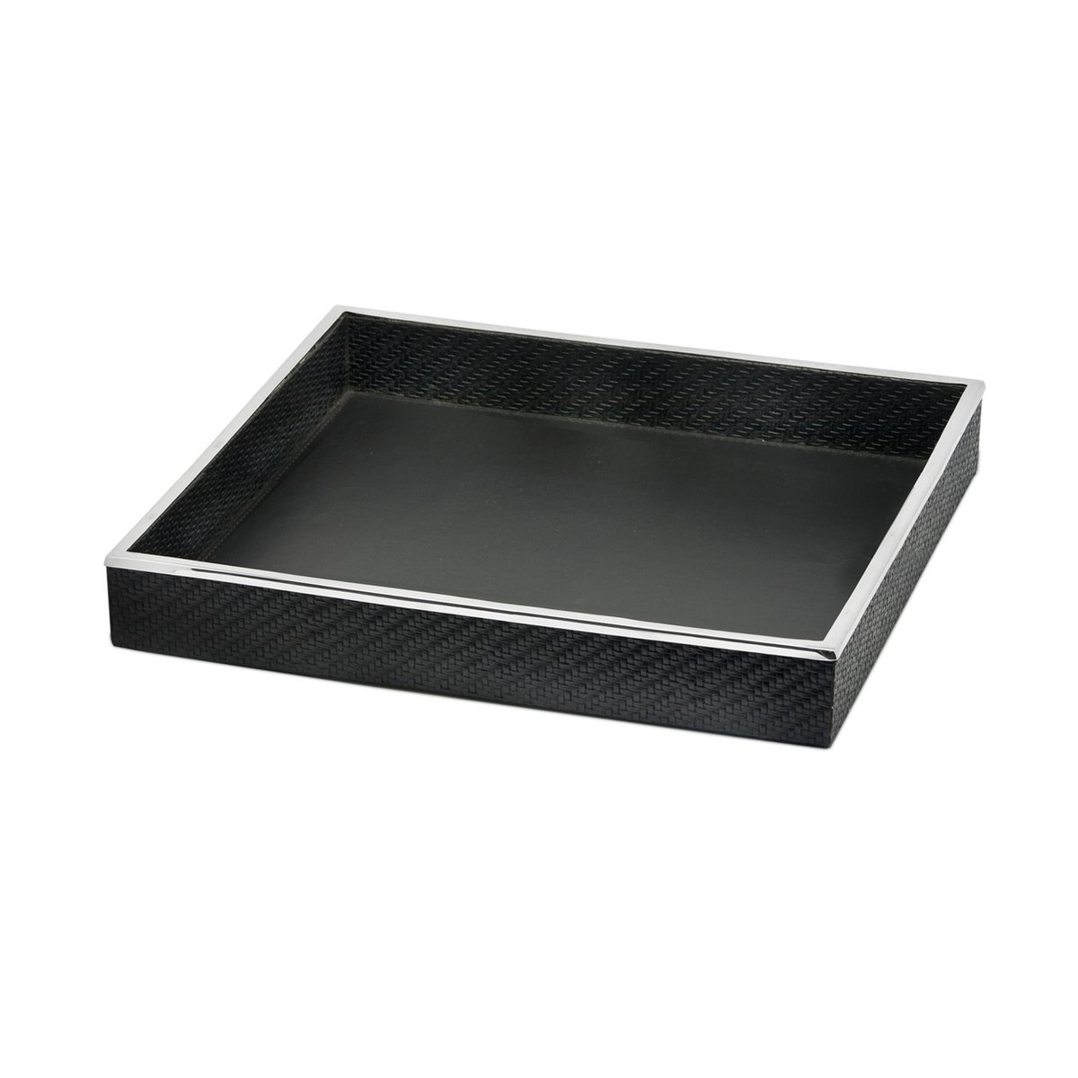 EDZARD serving tray Jackson, square, steel with synthetic leather cover, 38 x 38 cm