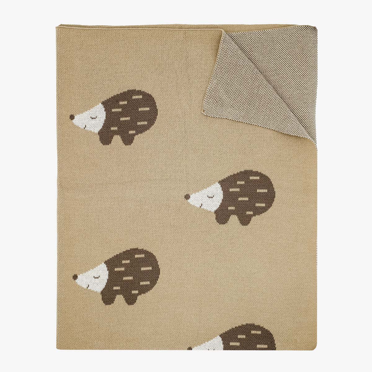 Mini Blanket Hedgehog, Brown, Khaki