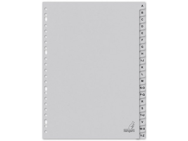 ECO tab Kangaro A4 letters 180gr gray cardboard 23r 20pcs FSC