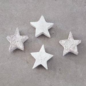 Coconut Star 3 Cm White 100 pcs
