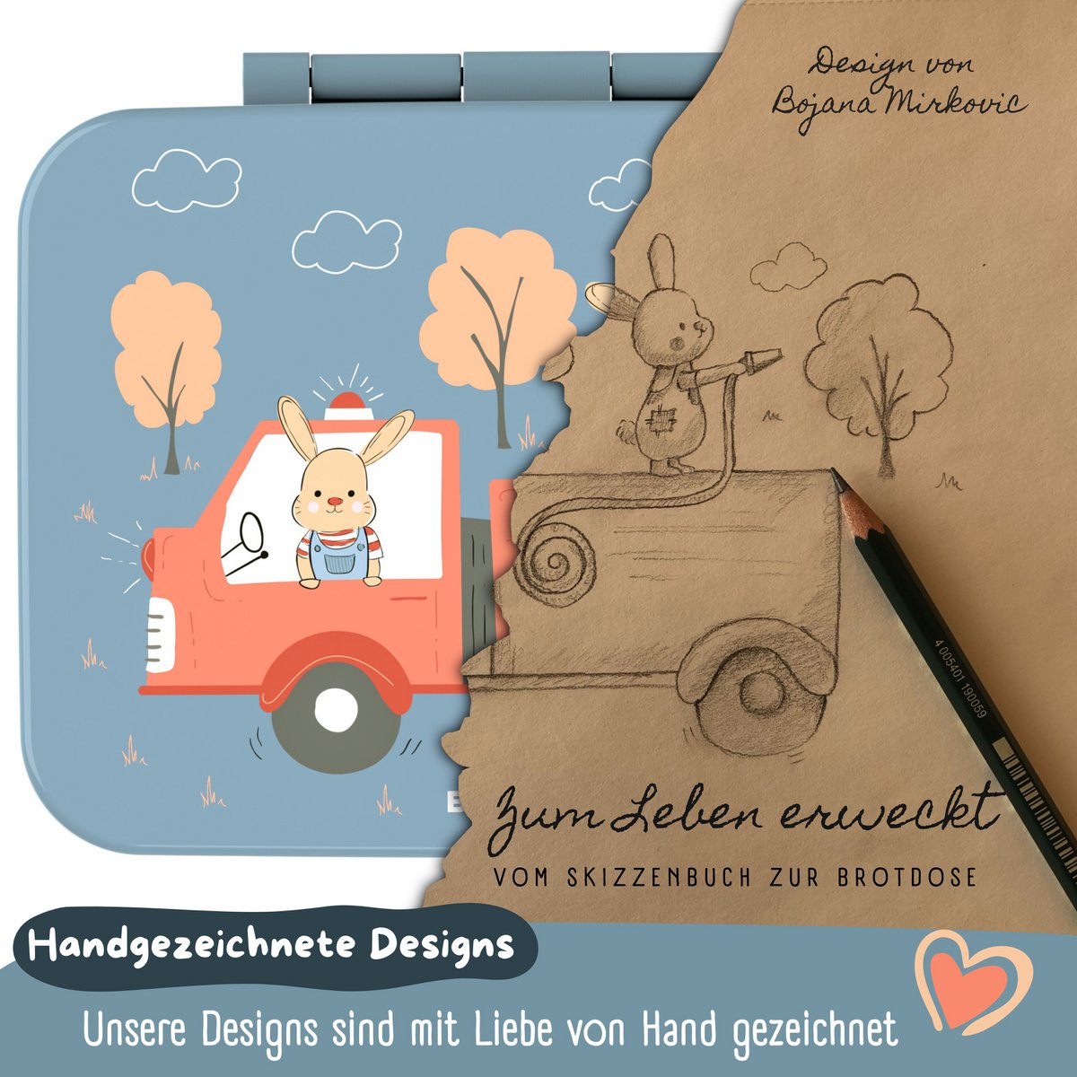 Leaf kan met onderwerpen, licht en lek -proof - Fire Brigade