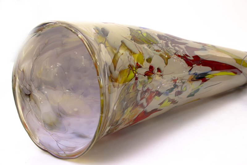 Lampe suspendue Linea multicolore Long | Pendent en verre | Lampe suspendue du design