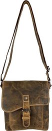 Damen Umhängetasche - kleiner Cognac -Puffer -Crossbody -Tasche
