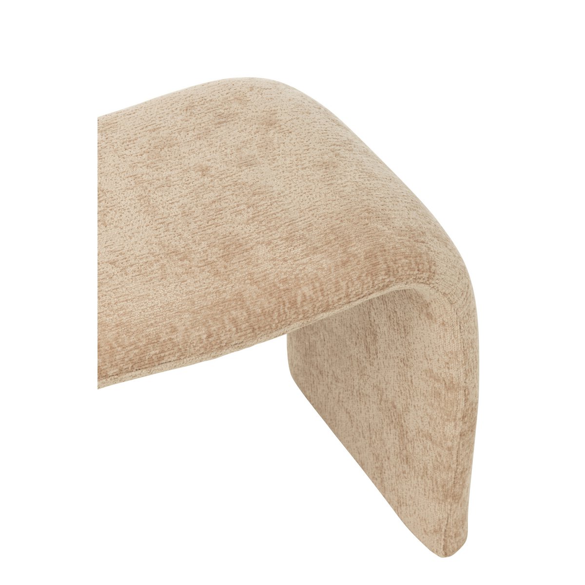 J-Line kruk N shape - textiel - beige