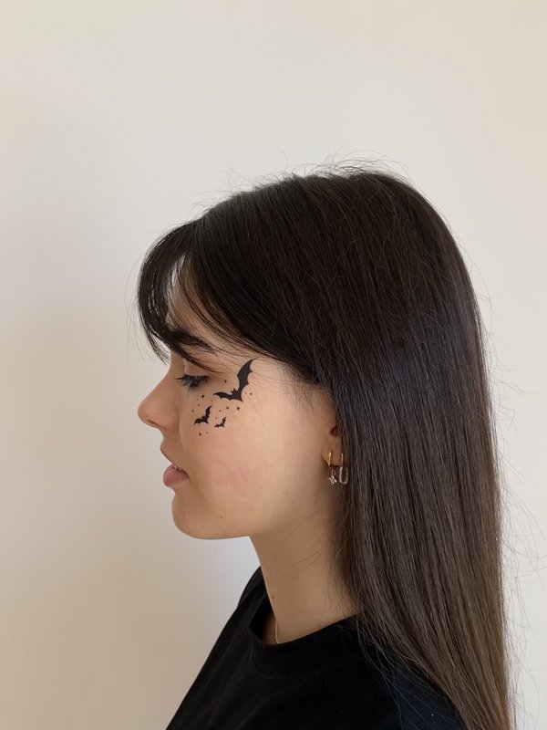 Tatuaje temporal: murciélagos x5