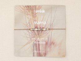 Morse code armband mama, roestvrij staal zilver of goud