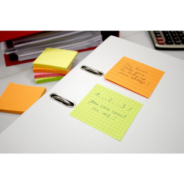 Info notes 75x75mm ruitjes groen 80 blad ruitjes