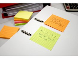 Info notes 75x75mm ruitjes groen 80 blad ruitjes