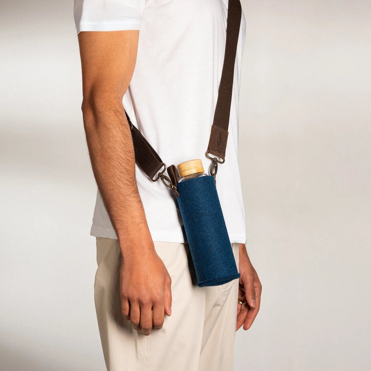Funda protectora de fieltro rPET - "Ocean blue" de BELAMY
