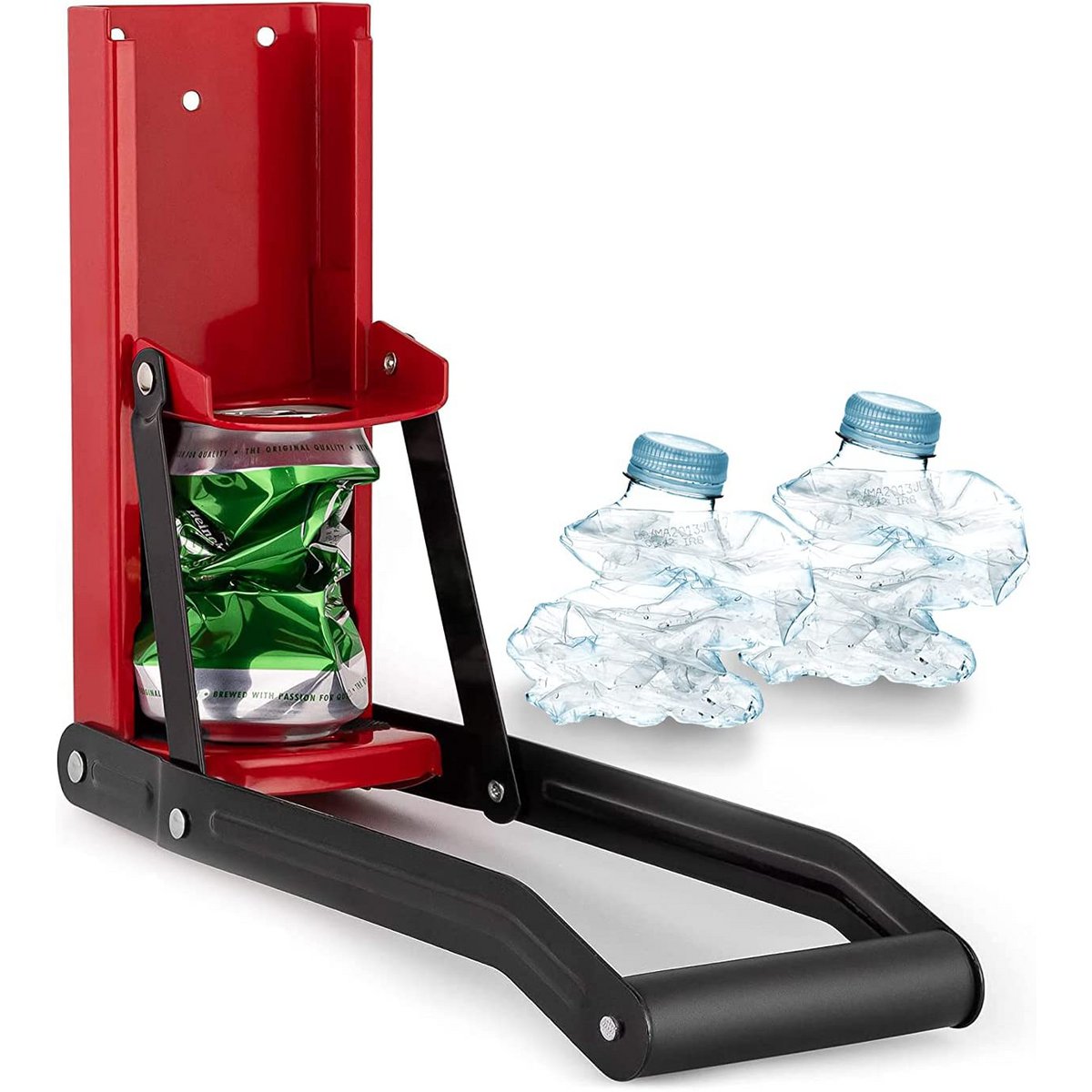 Wall-mounted Smasher for Cans and Bottles (Grey)