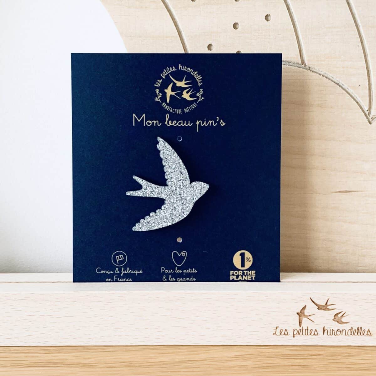 Glitter pins - Swallow