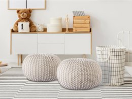 Pouf outdoor ø55cm Sitzpouf Terrasse Pool Garten