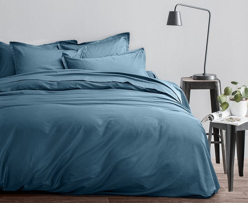 SET PIUMINO 240X220CM 100% RASO DI COTONE 70 TITOLI-ORIZZONTE