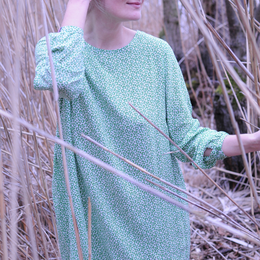 Vestido de verano %23WildBandita VERDE Viscosa estampado Leo %23StatementFashion "The Message Dress"