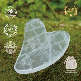 Pack of 11 + 1 Free - Gua Sha Rock Crystal for Face and Body