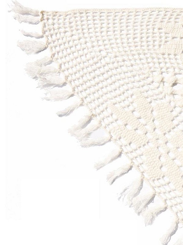 Cashmere scarf Quito hand crocheted triangle