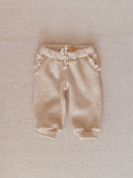 Pantaloni sportivi / volant da ragazza - Crema