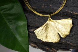 Echte Ginkgo-Biloba-Blatt-Halskette, handgefertigter Naturschmuck, Bio-Wald-Anhänger, Geschenk für Langlebigkeit und Erfolg, Sterling Silber 925
