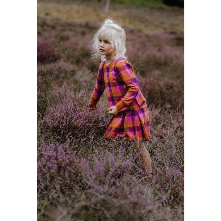Girls sweater checkered | Cyrene