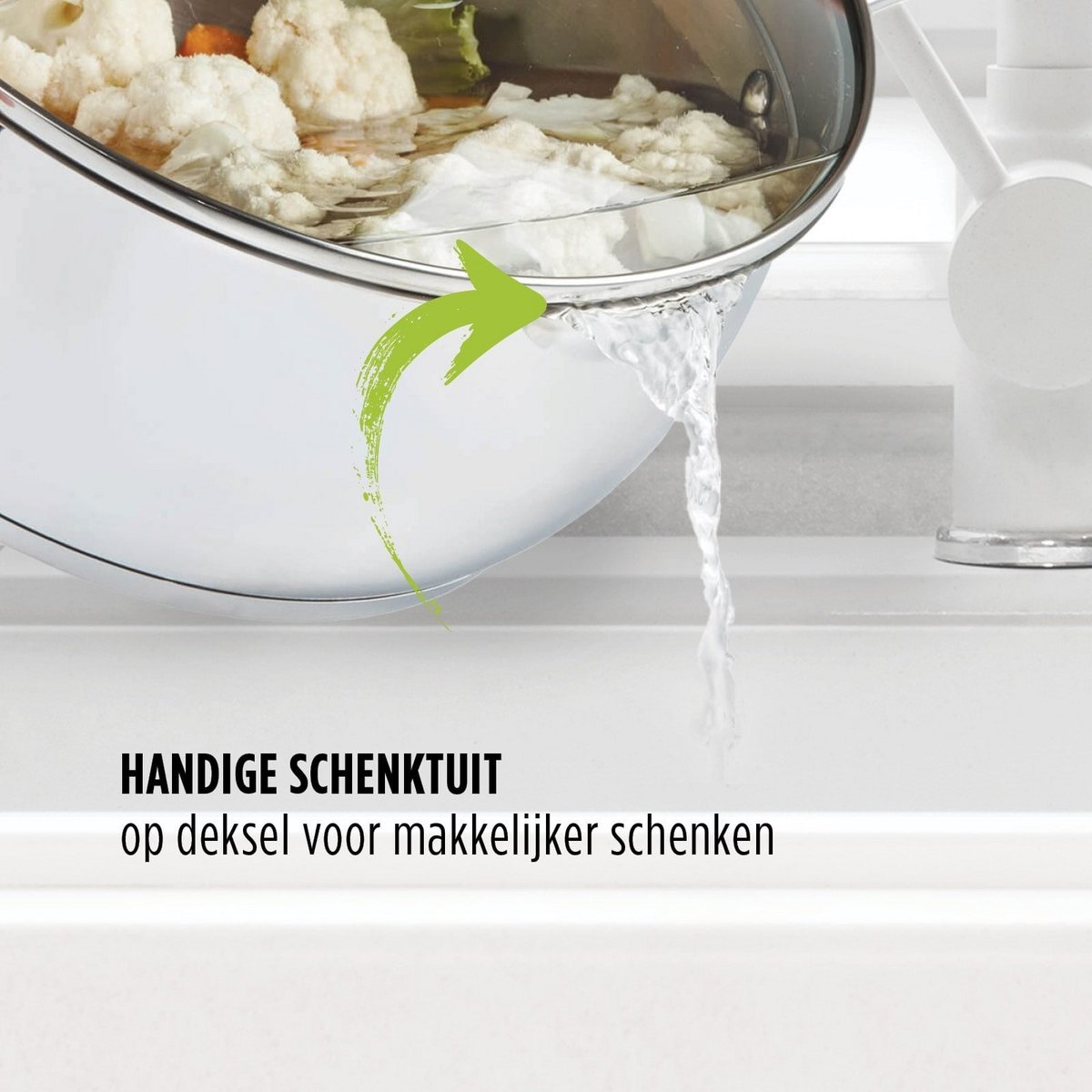 Pour & Cook Casserole with glass lid - 24x12 cm