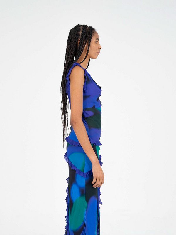 Marine fantasieblouse