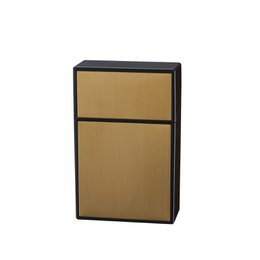 'BRUSHED METAL CHAMP' cigarette pack case