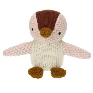 Pinguin-Kuscheltier aus 100 % Baumwolle gestrickt