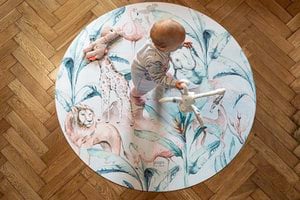 Natural rubber mat African Life circle