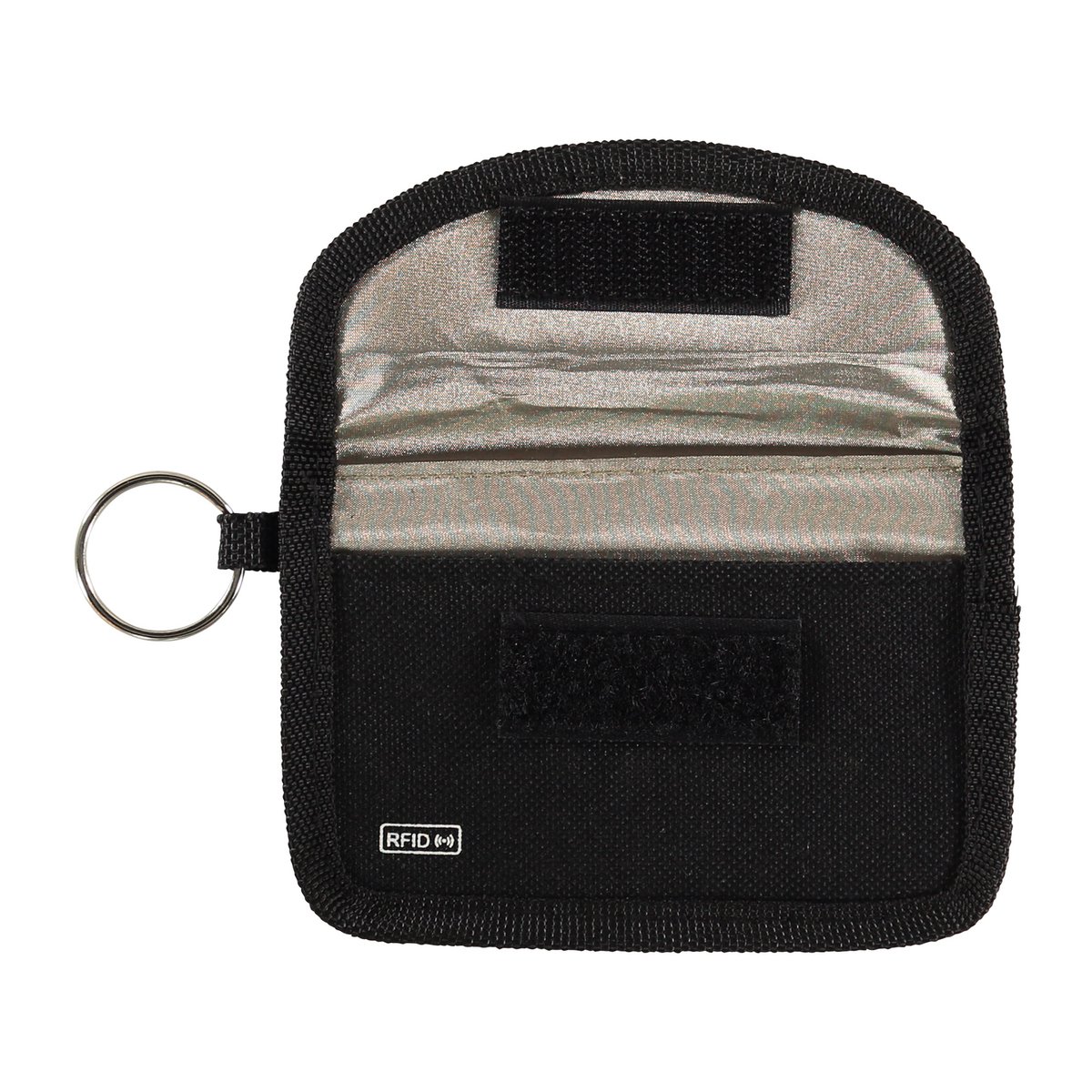 RFID & NFC Keyless Key Car Key Case - Protective Case with Key Ring - Signal Blocker - Car Key Case Cover - Entry - 13x8.6cm - Black