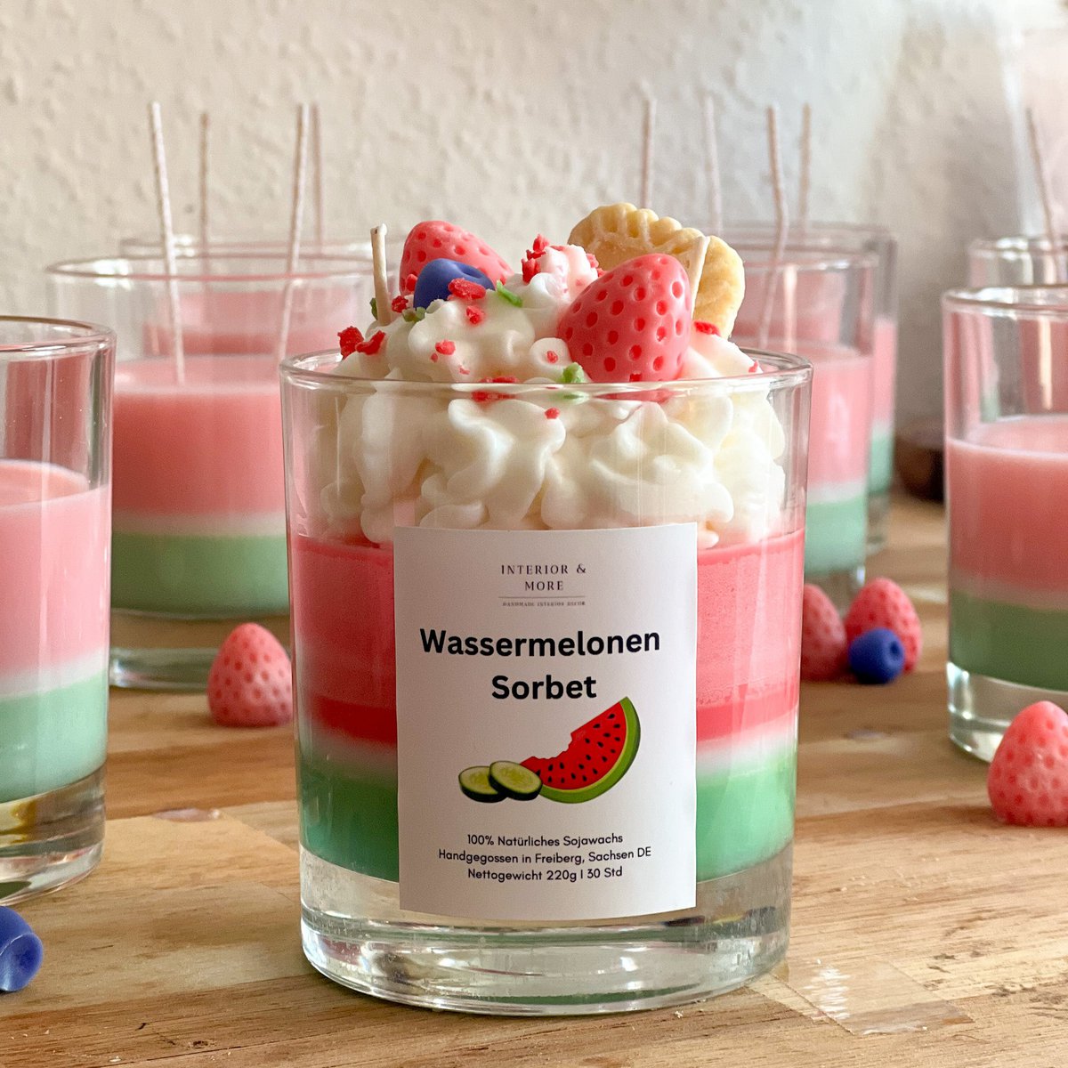 Dessert Candle Watermelon sorbet