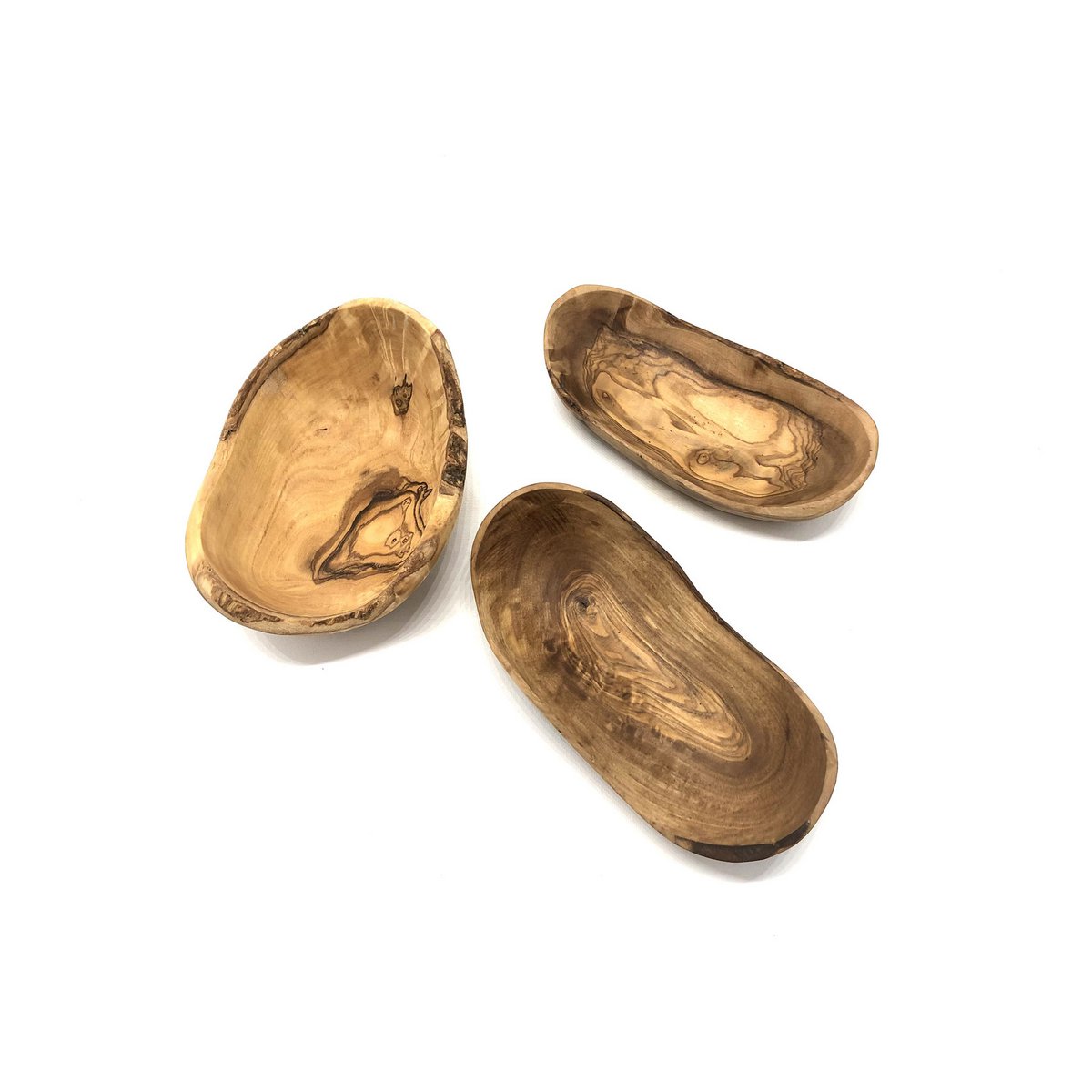 Schale RUSTIKAL klein Länge ca. 9 – 11 cm aus Olivenholz
