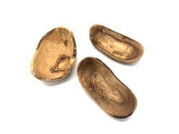 Schale RUSTIKAL klein Länge ca. 9 – 11 cm aus Olivenholz
