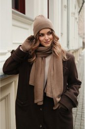 Gorro NAOMI - 100% lana merino - camel