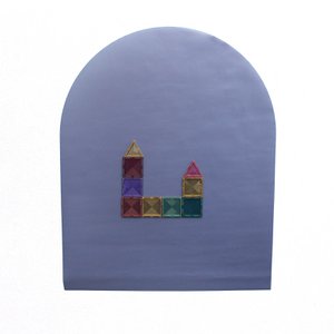 Magnetic wall sticker bow chalkboard - Dark blue