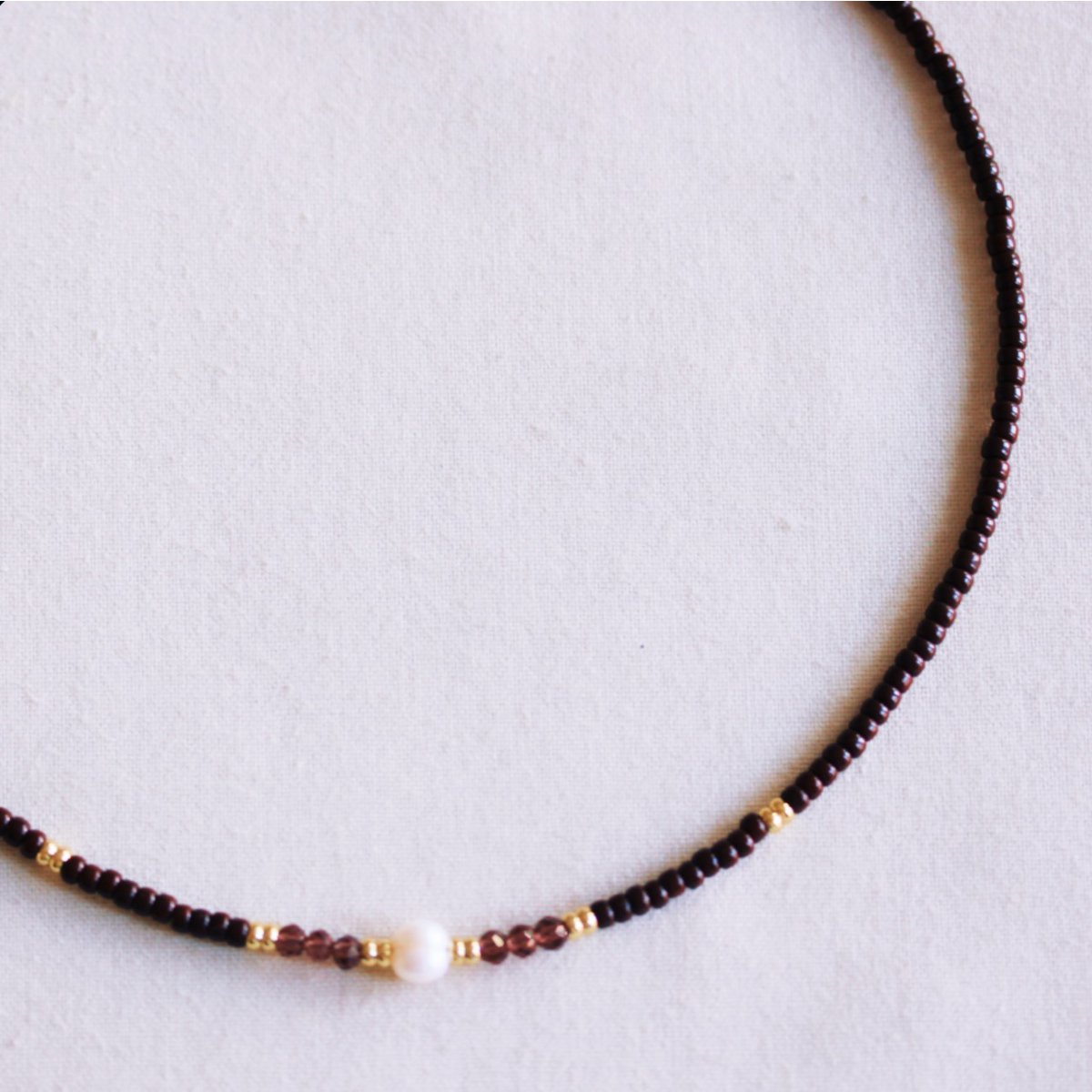 Miyuki necklace - Cacao Crush