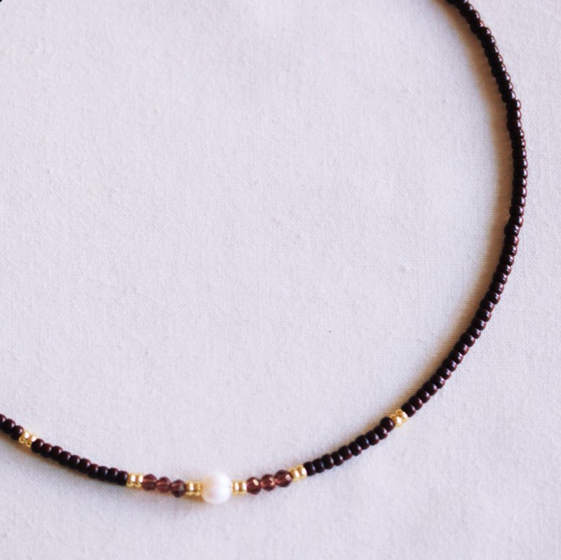 Miyuki necklace - Cacao Crush